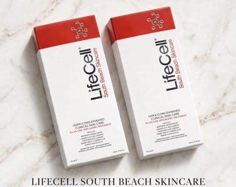 LifeCell 2-Pack Anti Aging Cream | South Beach Skincare All in One Treatment 75ml(EACH)