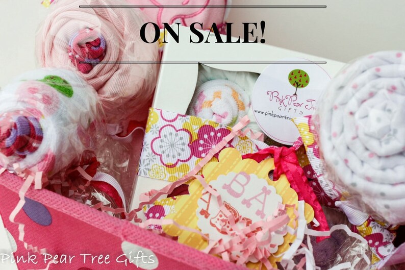 Darling Baby Girl Gift Basket Baby Shower Gift Etsy Darling Baby Girl Gift Basket Baby Shower Gift Etsy