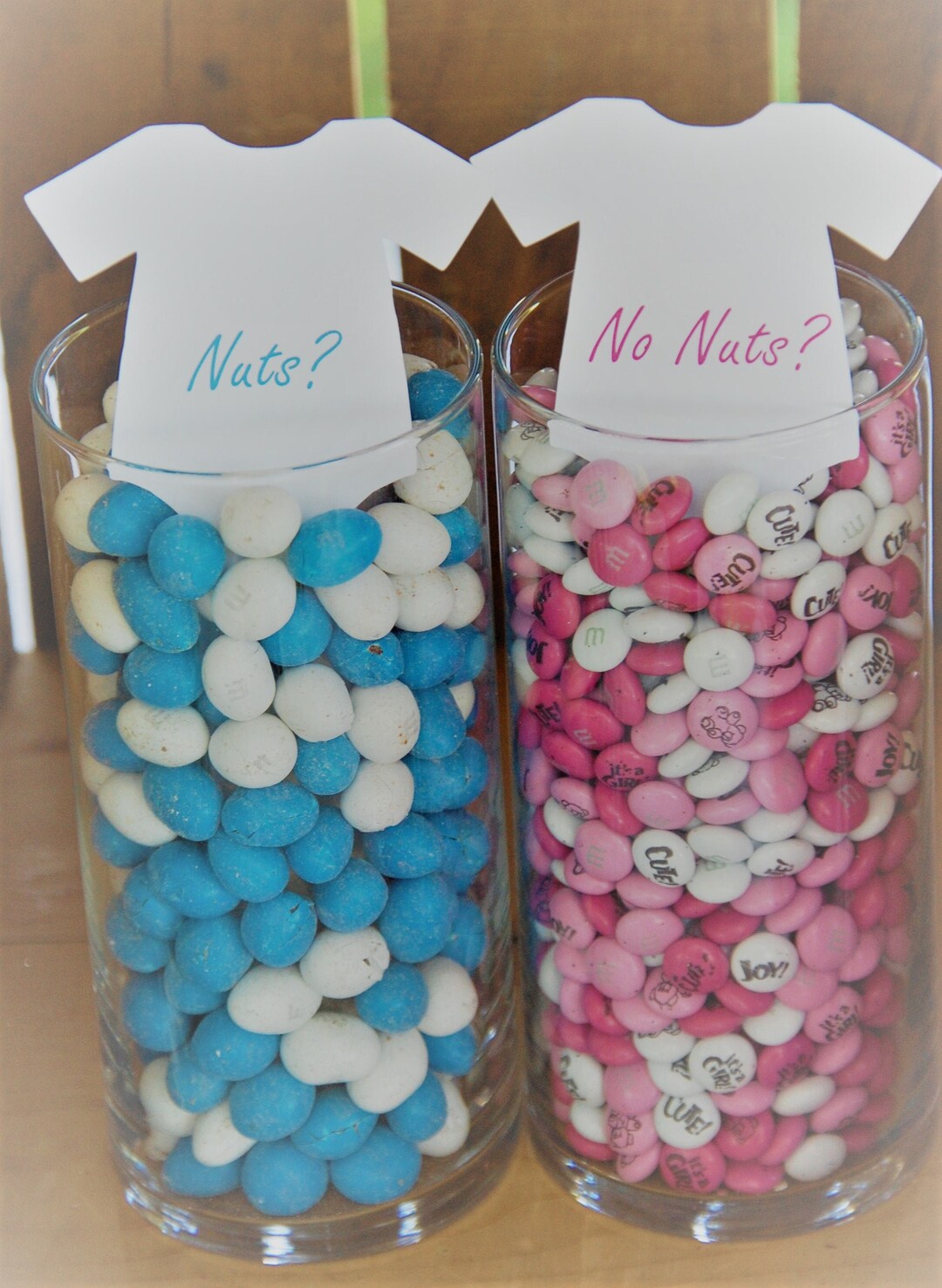 Nuts or No Nuts Gender Reveal Tags, Gender Reveal Candy Tags, Boy or