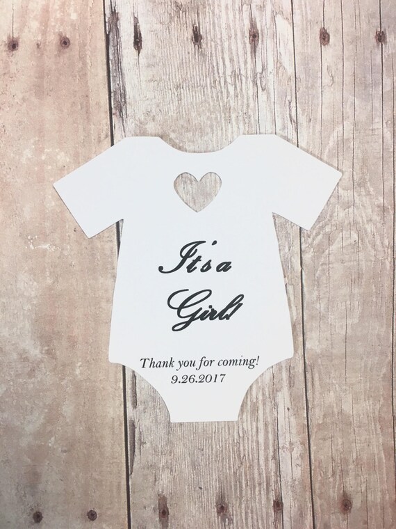 Baby Shower Party Favor Gift Tags ~ Its a Girl ~ Its a Boy ~ Gender Reveal ~ Gift Tags ~ Personalized ~ Custom ~ Unique Onesie T-shirt Il_570xn
