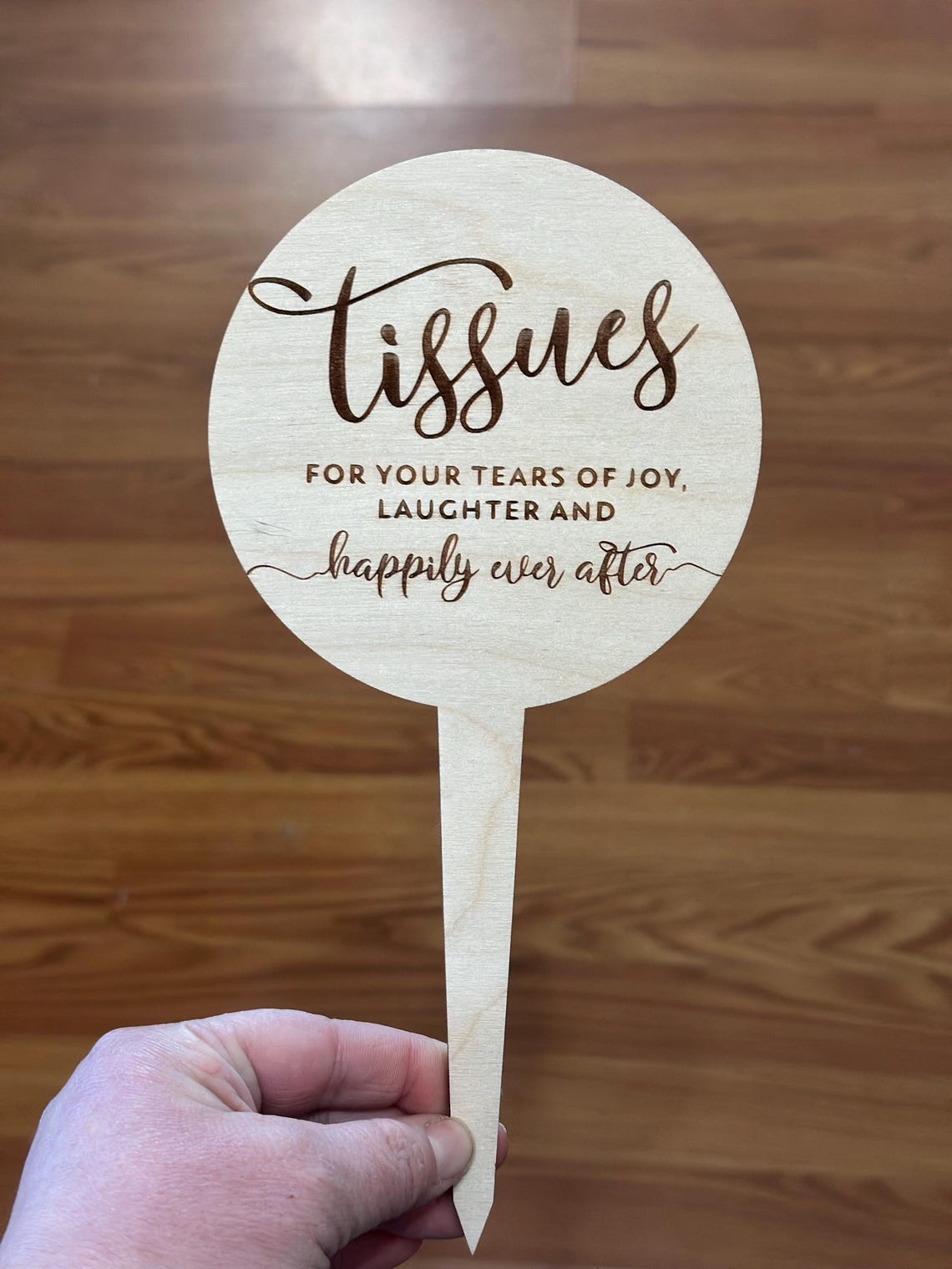 Rustic Tissue Sign for Wedding, Happy Tears Tissue Sign for Wedding ...