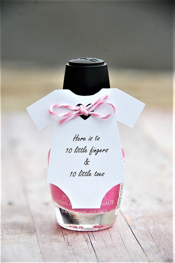 Gift Tag - 10 fingers... pink Gift Tag - 10 fingers... pink