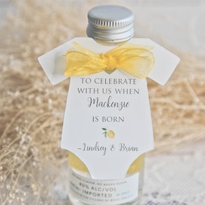Citrus Theme Baby Shower Party Favor, Lemon Baby Favors, Italian Theme Baby Gift Tag, Summer Gender Reveal Favor, Sweet One Baby Tag