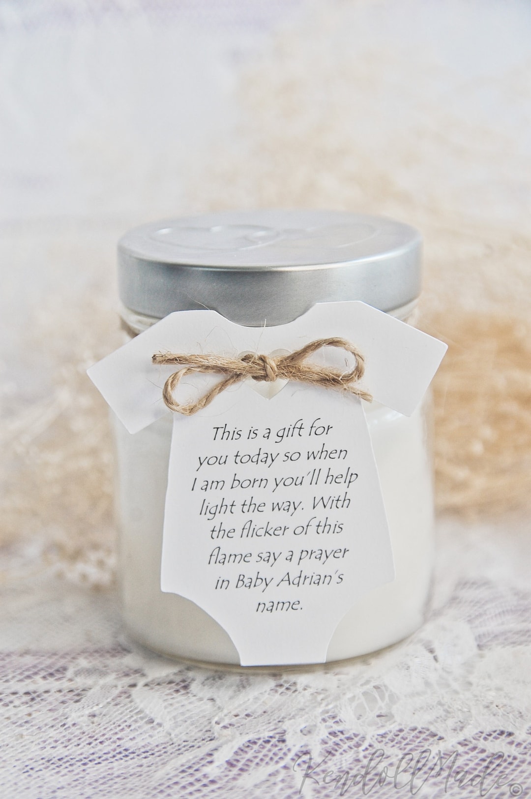 Baby Shower Candle Favors for Guests, Gift for You Today, Burn This