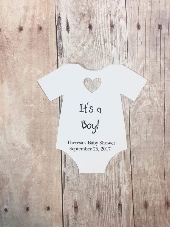Its a Boy Baby Shower Party Favor Gift Tags l Its a Girl Gender Reveal l Sprinkle l Baby-Q BBQ l Onesie T-Shirt Tag l 10 Tags Il_570xn