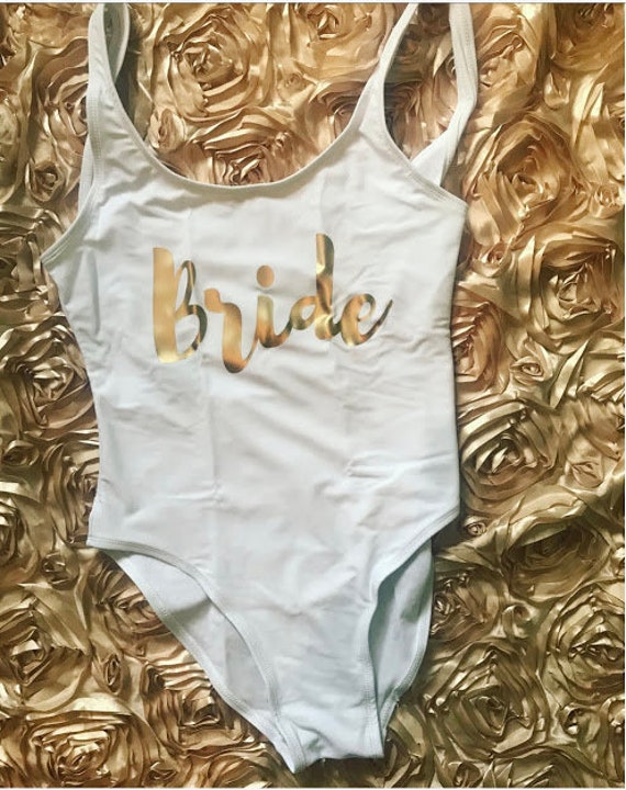 gold bride swimsuit