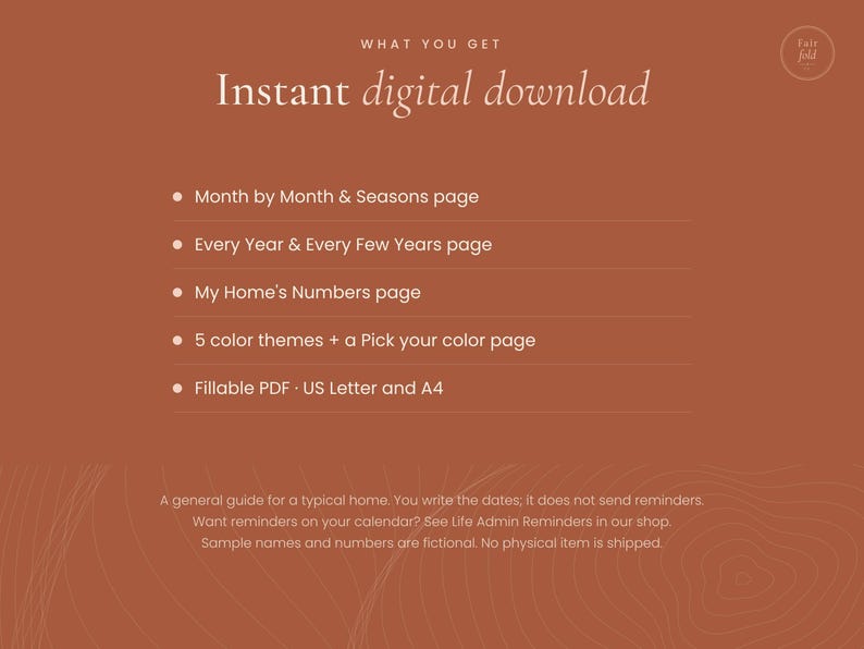 Home Maintenance Checklist Printable, Fillable PDF Home Maintenance Schedule, Seasonal and Yearly Homeowner Checklist zdjęcie 8