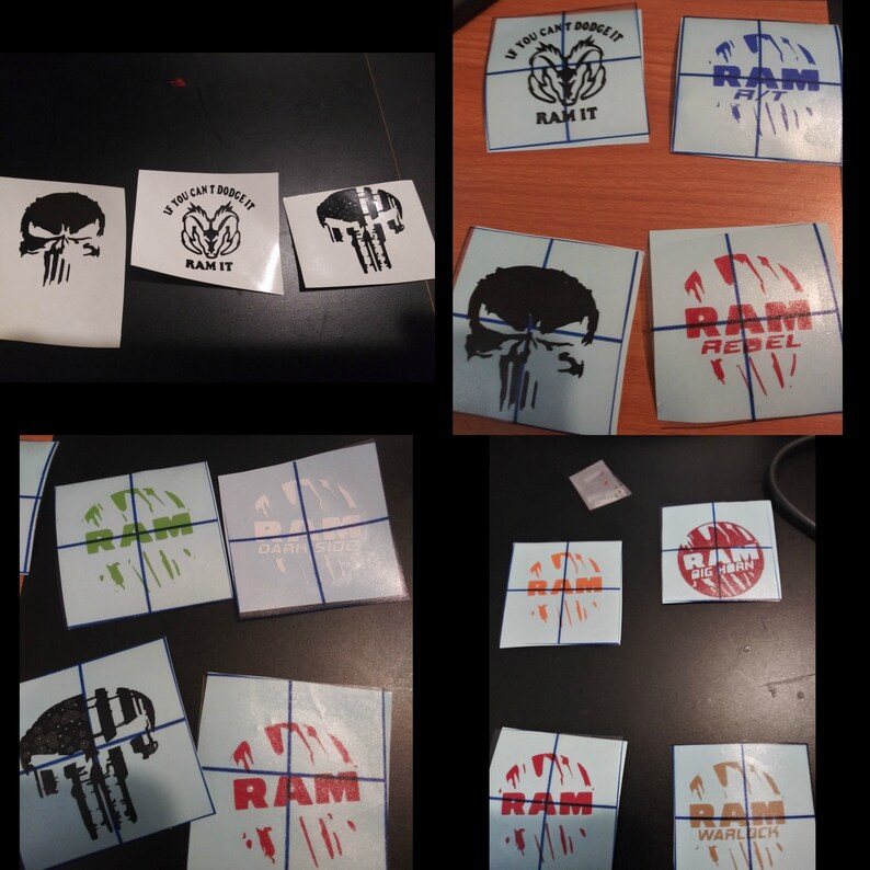 SINGLE Color Ram Shift Knob Decal Various Versions Etsy