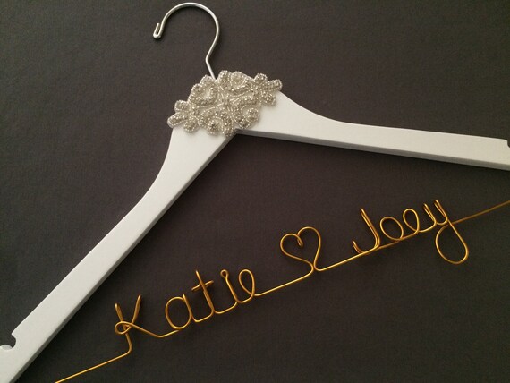 Rhinestone Wedding Dress Hanger Bridal Hanger Mrs Hanger Etsy