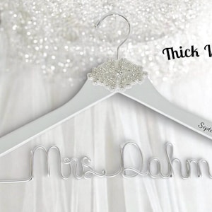 Personalized Wedding Hanger, Wedding Dress Hanger, Bride Hanger, Custom Bridal Hanger, Wedding Hanger with Name