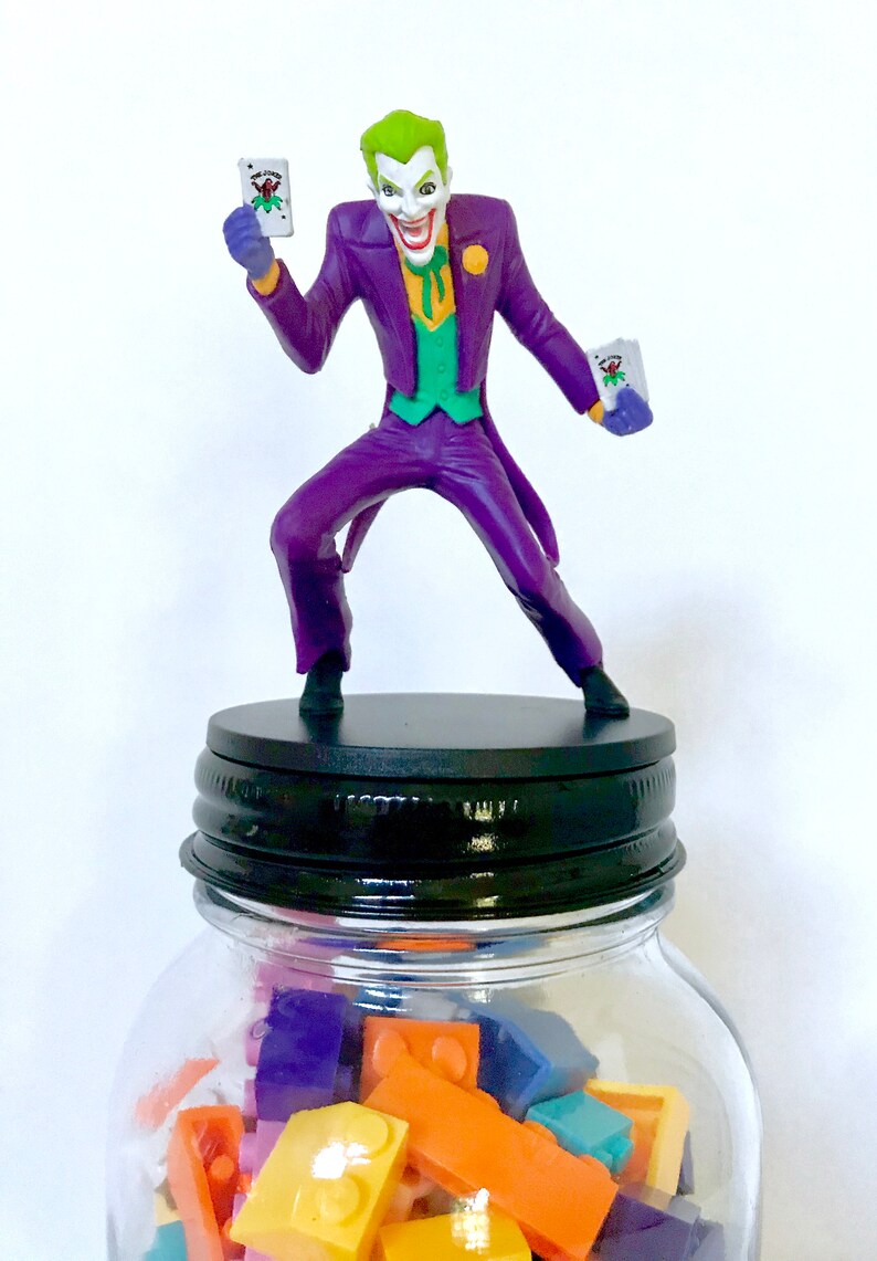 Batman Superhero Theme Decorations Batman Decor Robin and The Joke Movie Theme Room Batman Theme Decor Glass Storage Fun and Functional