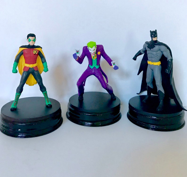 Batman Superhero Theme Decorations Batman Decor Robin and The Joke Movie Theme Room Batman Theme Decor Glass Storage Fun and Functional
