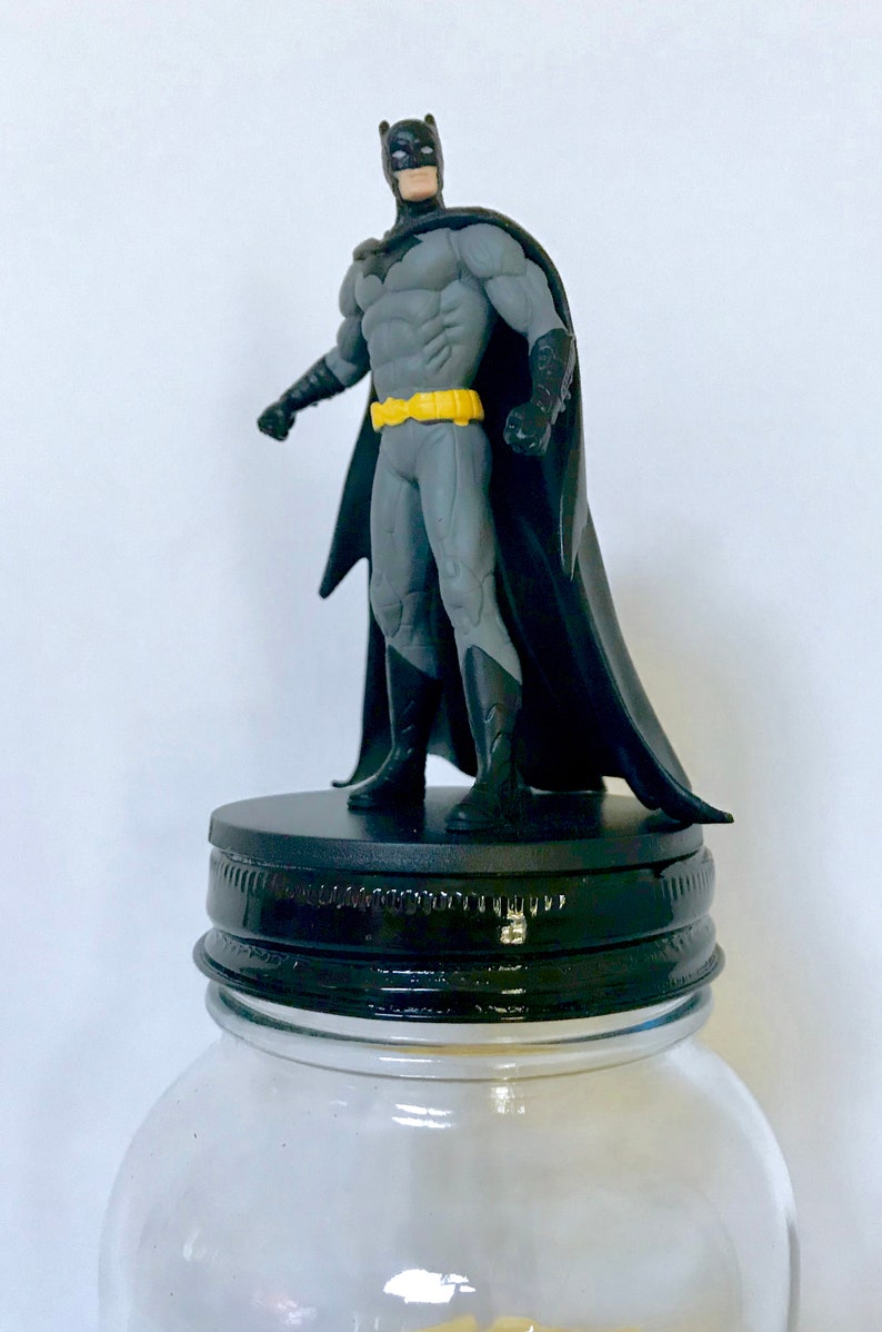 Batman Superhero Theme Decorations Batman Decor Robin and The Joke Movie Theme Room Batman Theme Decor Glass Storage Fun and Functional