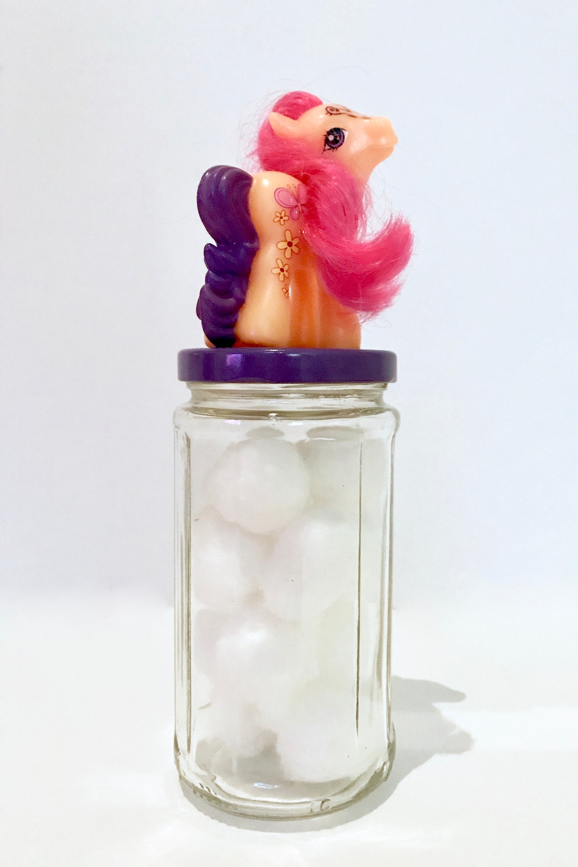 My Little Pony Toy Art Mason Jar Decor Pony Theme Room Pink | Etsy