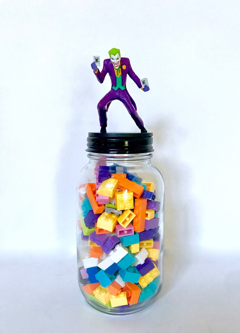 Batman Superhero Theme Decorations Batman Decor Robin and The Joke Movie Theme Room Batman Theme Decor Glass Storage Fun and Functional