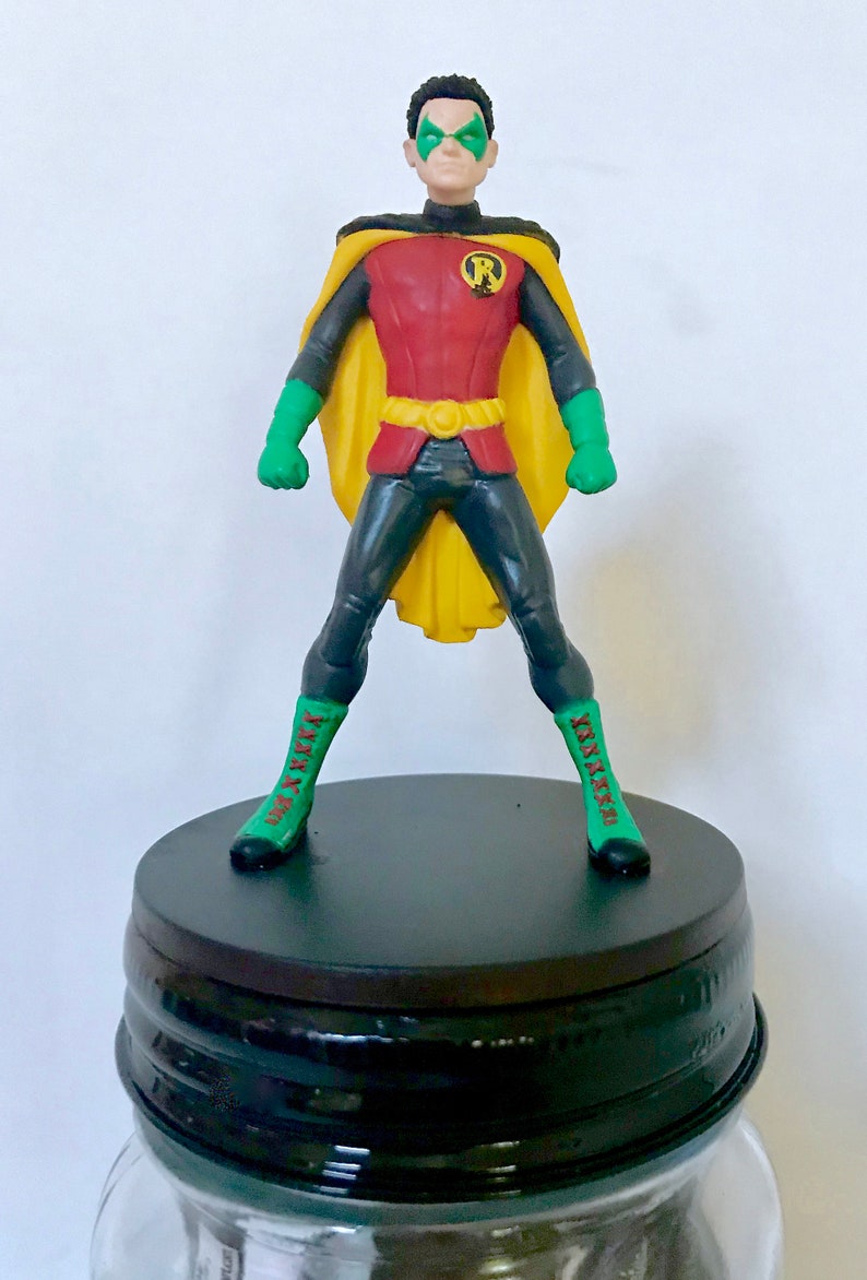 Batman Superhero Theme Decorations Batman Decor Robin and The Joke Movie Theme Room Batman Theme Decor Glass Storage Fun and Functional