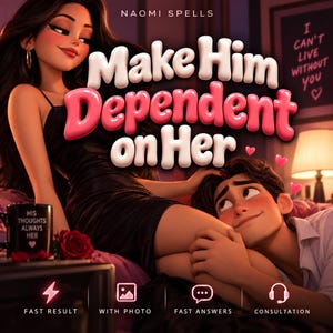 Make Him Dependent on Her Spell | Personalized Devotion Ritual with Photos | Obsession, Attachment and Binding Love Spell