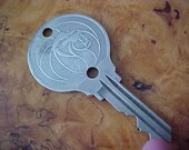 1980s MGM GRAND HOTEL Brass Room Key 411 Reno Nevada Lions Head Return Postage Oversized Unique Scarce Memorabilia Gambling Slot Machines