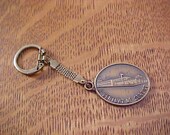 1872-1972 The Herald News Joliet Illinois Newspaper Vintage Key Chain 100 Year Anniversary VGC Nice Collectible