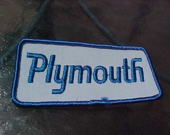 New old stock PLYMOUTH VALIANT service uniform patch