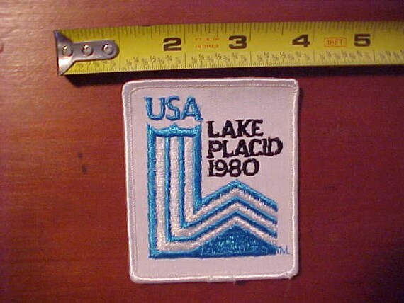 Sew on New York Lake Placid XIII Winter Games 3/" Vintage Olympics Patch