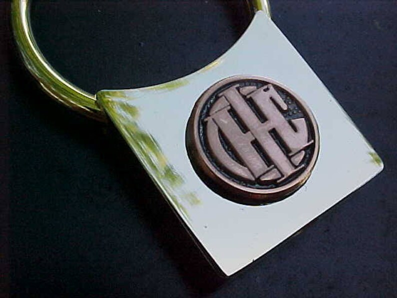 IH International Harvester Classic Gold Chrome Key Ring Etsy