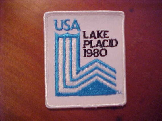 Sew on New York Lake Placid XIII Winter Games 3/" Vintage Olympics Patch