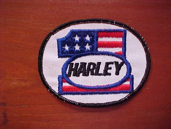 1970s Harley Davidson AMF Era  R W B 1 Jacket Patch New Old 