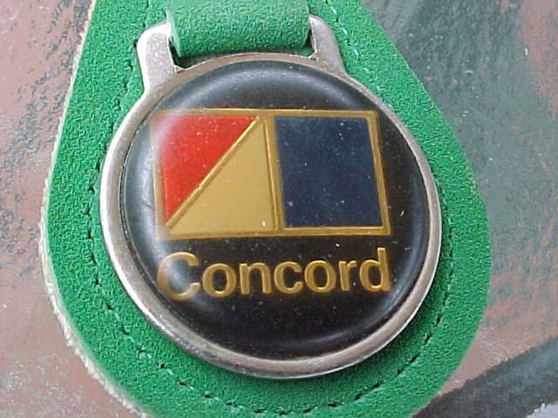 Vintage 1980s AMC American Motors Concord Car Suede Green Key Fob New Old Stock VGC Condition Never Used Now A Rare Collectible