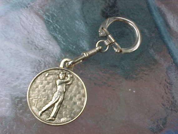 Vintage Black//Silver Chrysler IMPERIAL Leather USA Keyring Key Fob Key Holder
