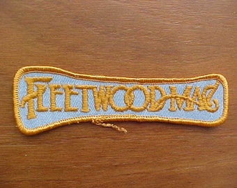 1977 Fleetwood Mac Gold Logo Patch Original RUMOURS Logo Mint Condition A Scarce Collectible From the '70s Mick Fleetwood Stevie Nicks