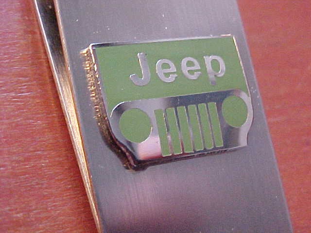 Jeep CJ Grille Script Brushed Aluminum Money Clip Handcrafted | Etsy