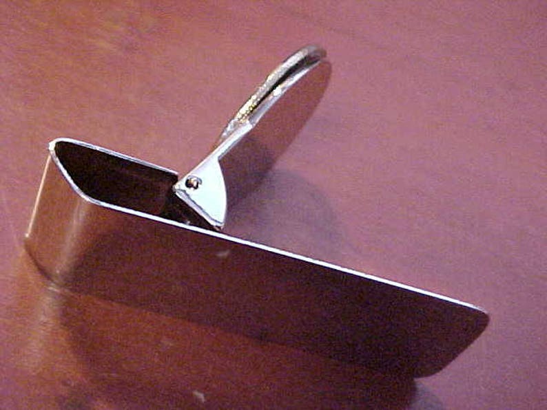Packard Hexagon Silver Chrome Stainless Steel Money Clip Handcrafted in USA Limited Production Hi-Quality Slim Flip Top Design