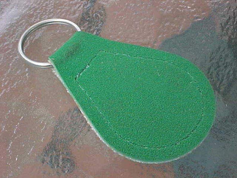 Vintage 1980s AMC American Motors Concord Car Suede Green Key Fob New Old Stock VGC Condition Never Used Now A Rare Collectible