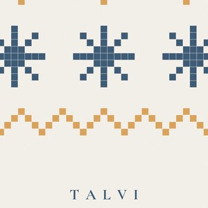 Nordic Knit Pattern Print, Reindeer Christmas Wall Art, Scandinavian Sweater Holiday Printable image 5