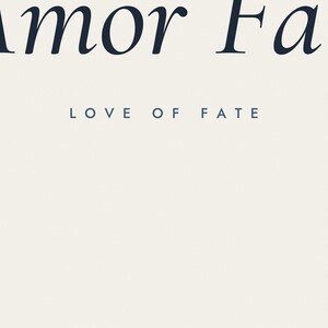 Amor Fati Poster, Stoic Quote Art Print, Minimalist Typography Wall Art, Philosophy Office Decor image 5