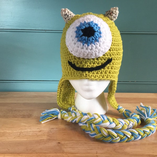 Monsters Inc. Mike Wazowski inspired beanie