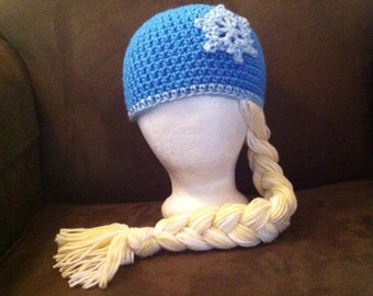 Queen Elsa Inspired Frozen Beanie