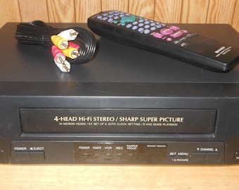 Orion VR0211 Mono VHS VCR Vhs Player With Remote and Cables - Etsy