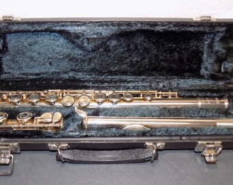 Vintage Yamaha 221 Flute Silver Plated In Hard Case