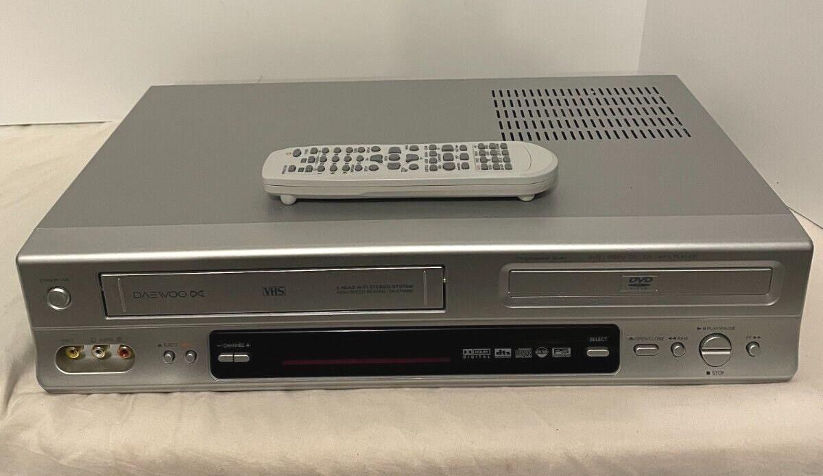 Daewoo DV6T999 DVD VCR Combo Dvd Player Vhs Player with Remote, A/V Cables & Hdmi Adapter