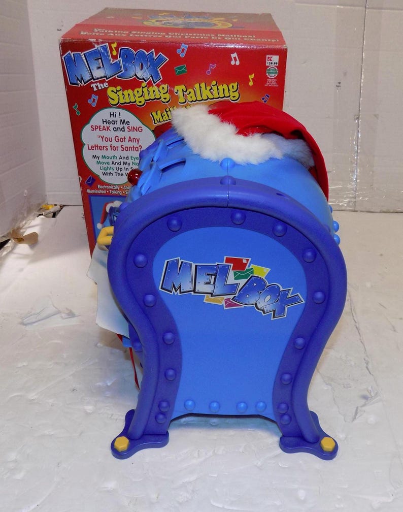 Vintage 1999 Telco Mel Box Talking Singing Christmas Animated Mailbox ...
