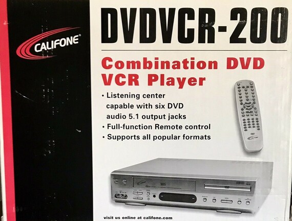 Nuevo en caja Califone DvdvcrR-200 DVD VCR Combo Reproductor de DVD Vhs Vcr  Combo (no es una grabadora de DVD)