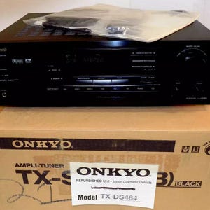 ONKYO TX-DS 484 A/V Surround Sound Stereo Receiver 5.1 Factory Refurbished