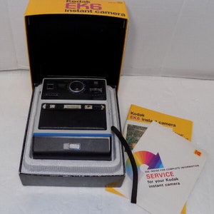 Vintage Kodak EK6 Instant Camera with Original Box And Directions Untested