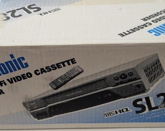 New in Box Symphonic SL2860 4 Head Hi-Fi VHS VCR Vhs Player With HDMI Adapter