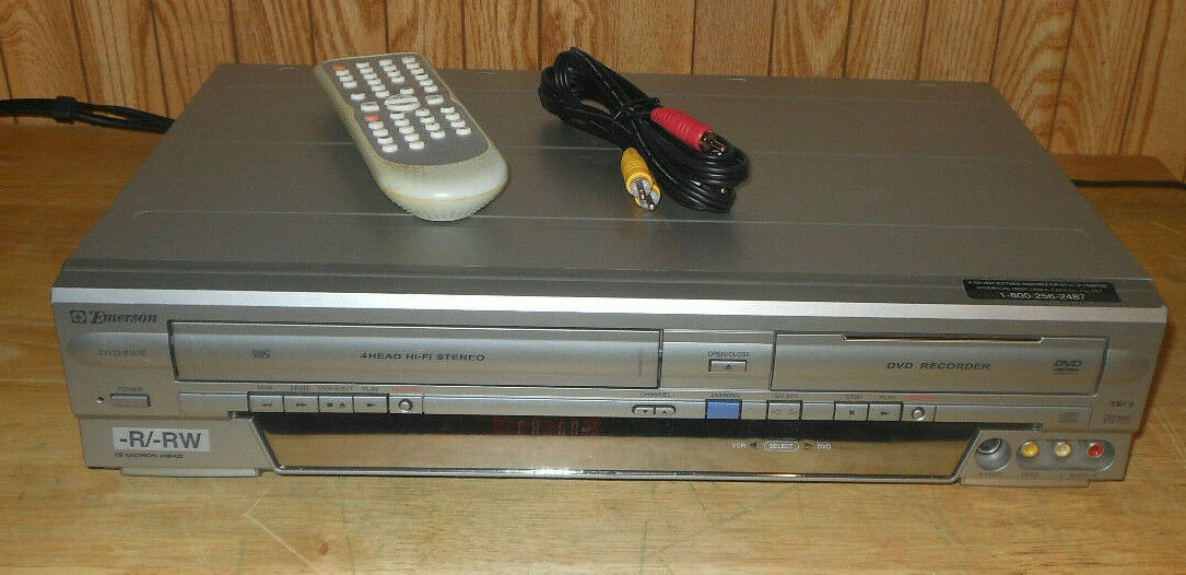 Emerson EWR20V4 DVD Recorder VCR Combo 1 Button Vhs Tape to Dvd