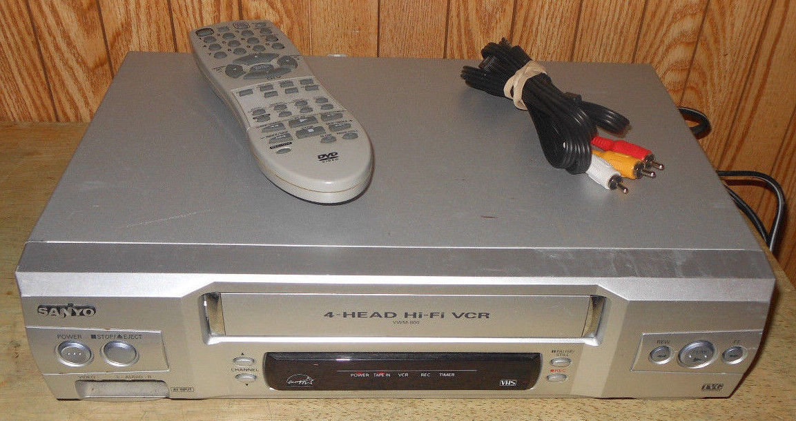 Sanyo VWM800 VHS VCR Player Recorder with Remote Control & Etsy