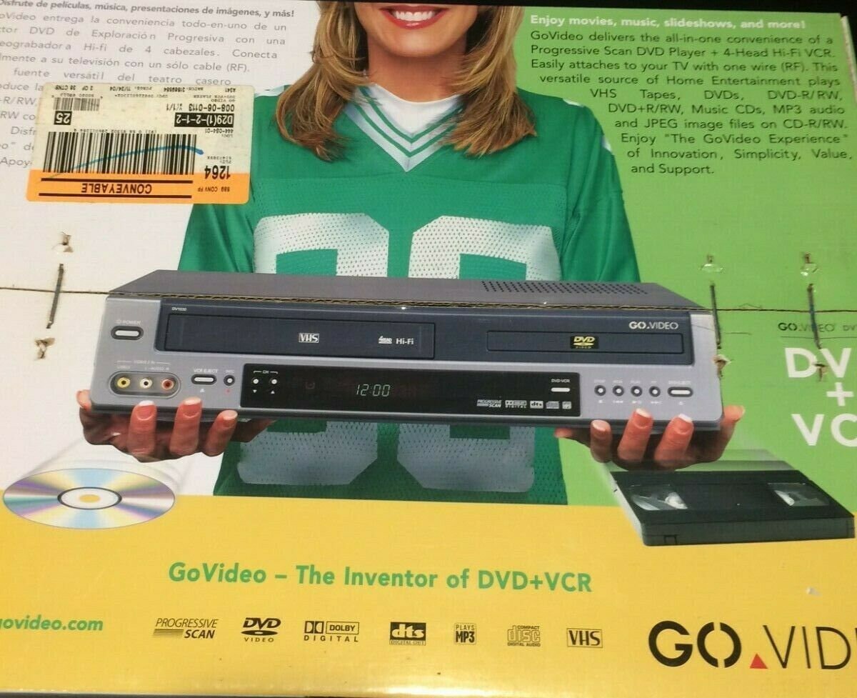 New In Box Go Video Dv1030 Dvd Vcr Combo Dvd Player Vhs Player Etsy New In Box Go Video Dv1030 Dvd Vcr Combo Dvd Player Vhs Player Etsy