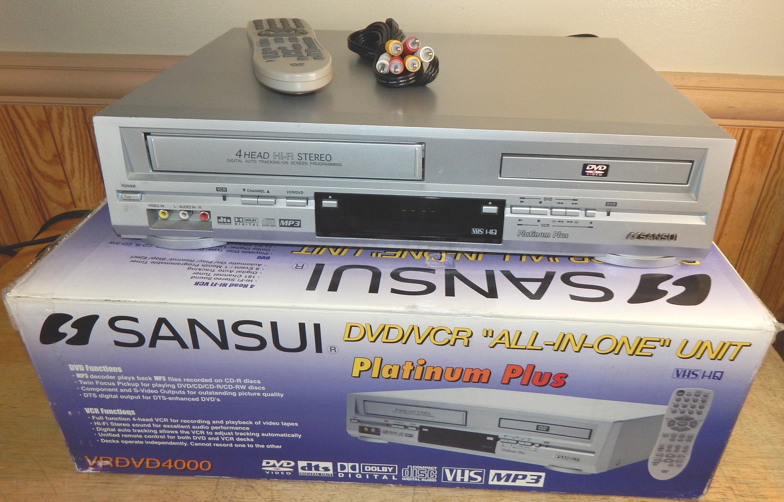 Sansui vrdvd4000 DVD VCR Combo Dvd Player VHS Player Combo Etsy